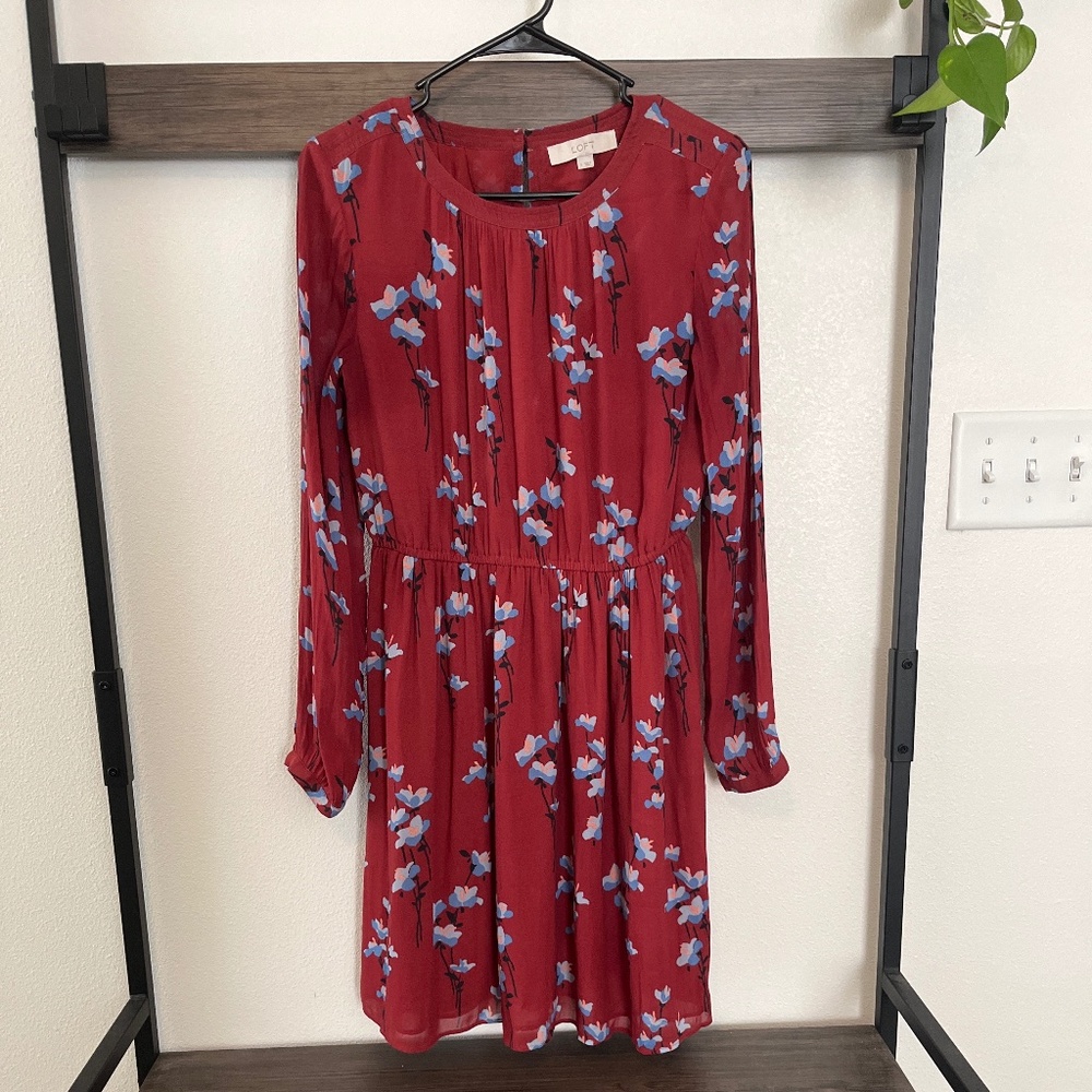 LOFT Long Sleeve Dress